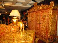 royal furniture at Bali Beach Museum Shop
